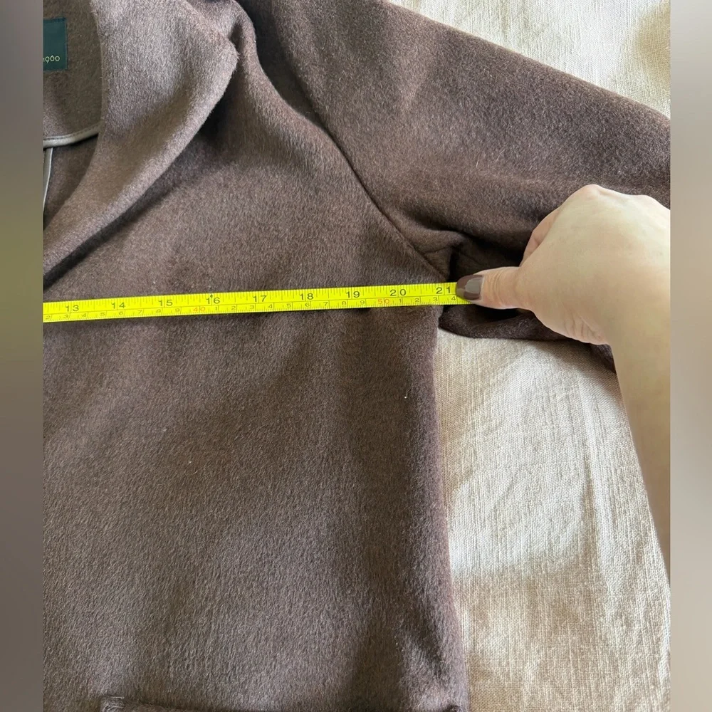 House of Harlow 1960 Chocolate Brown Wool Coat - Picture 6 of 8